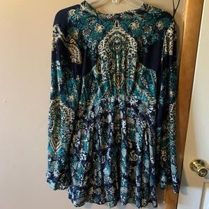 Free People Long Sleeve Midi Dress- Md